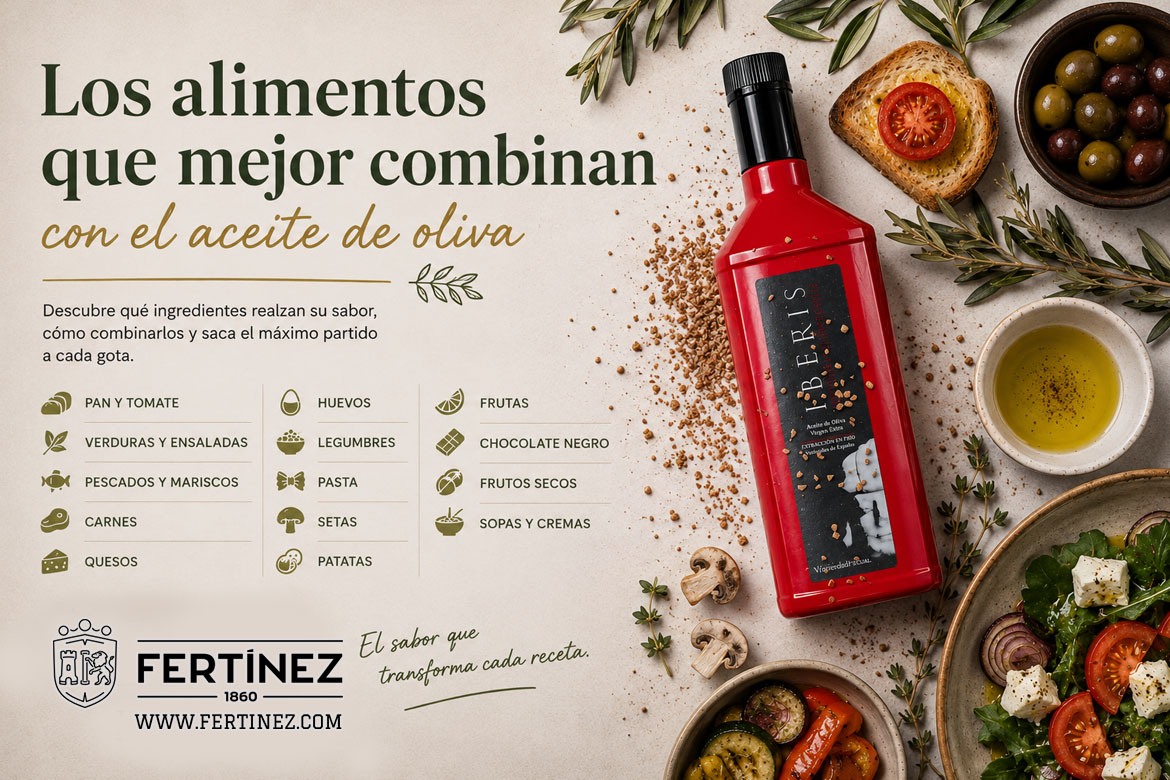 Los alimentos que mejor combinan con el aceite de oliva: guía completa para acertar en cada plato